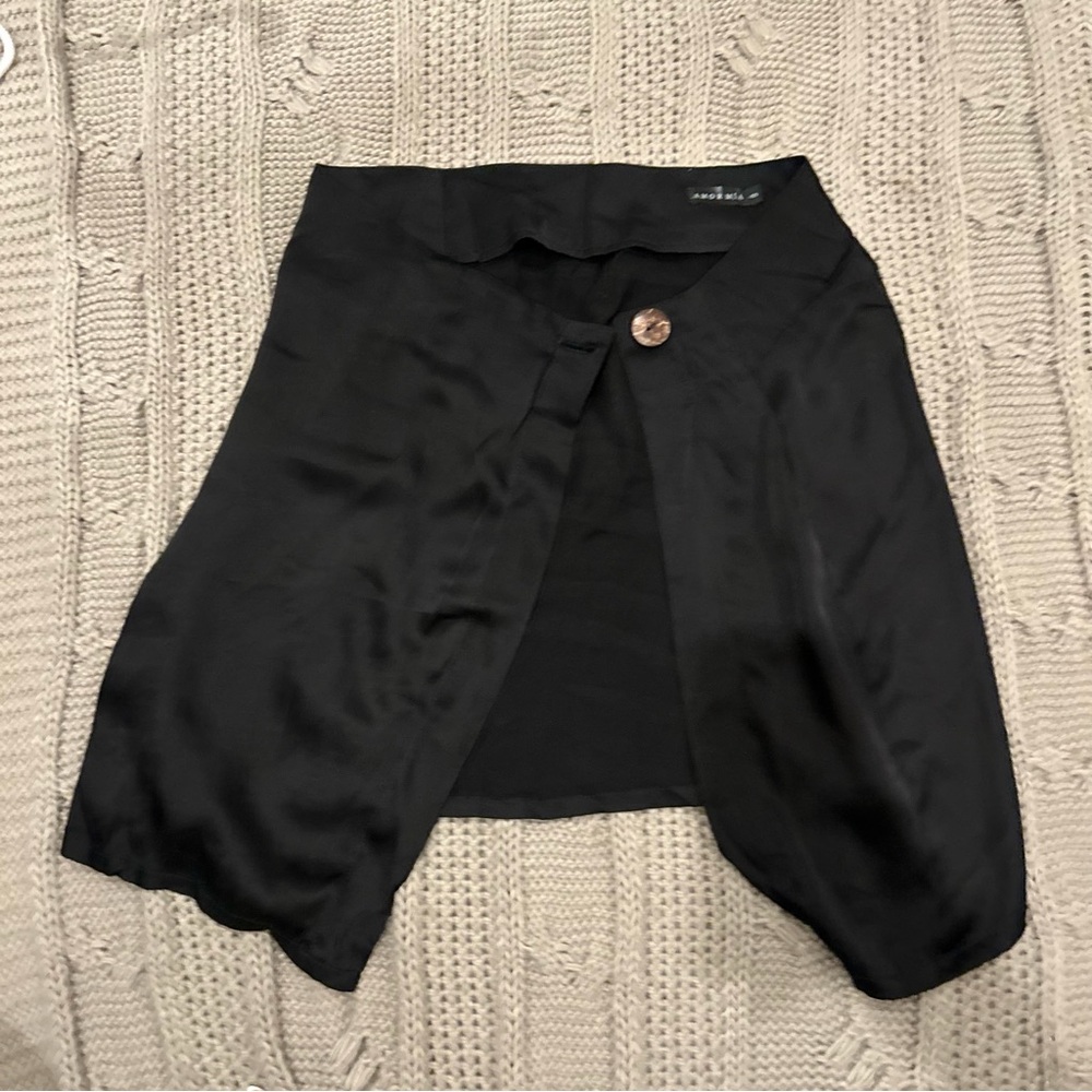 Amor Mia by REVOLVE Black silk Mini Skirt